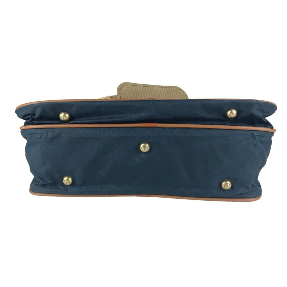 Boyt Unisex‎ Adults Blue Brown Runaways Shoulder Strap Zip Pockets Messenger Bag